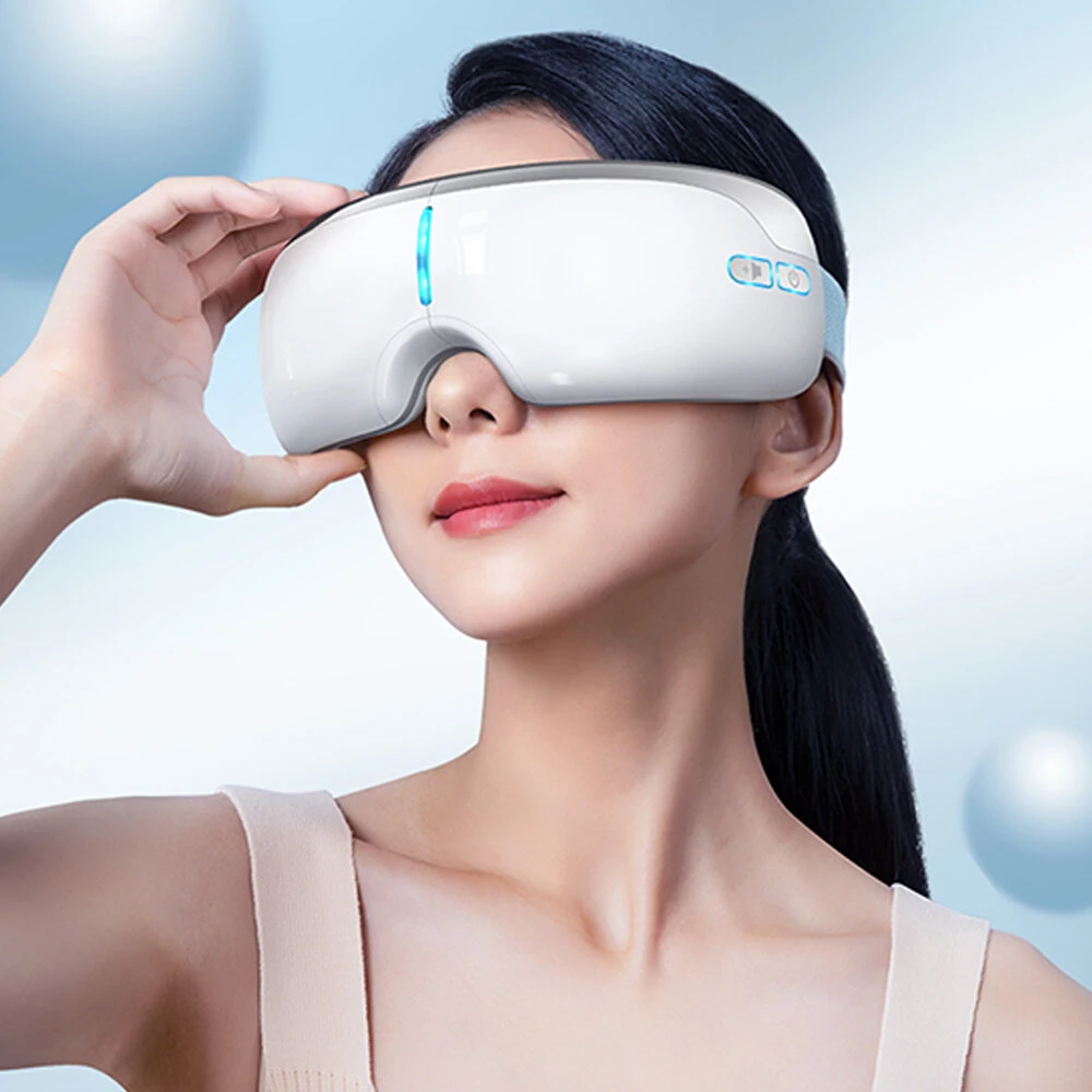 (image for) KONKA Foldable Eye Massager with Graphene Heating 3/5 Adjustable Modes 42&deg;C Warm Compress USB Rechargeable for Eye Strain Relief